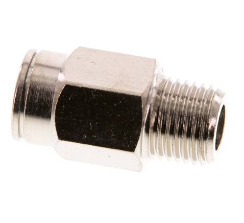 10mm x R1/4'' Steckverschraubung mit Außengewinde Messing FKM [2 Stück]