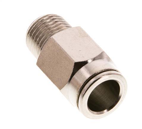 10mm x R1/4'' Steckverschraubung mit Außengewinde Messing FKM [2 Stück]