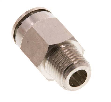12mm x R1/4'' Steckverschraubung mit Außengewinde Messing FKM [2 Stück]