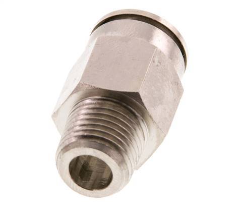 12mm x R1/4'' Steckverschraubung mit Außengewinde Messing FKM [2 Stück]