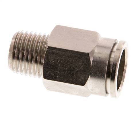 12mm x R1/4'' Steckverschraubung mit Außengewinde Messing FKM [2 Stück]
