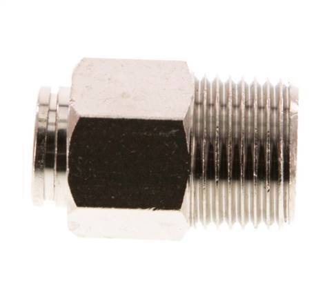 8mm x R3/8'' Steckverschraubung mit Außengewinde Messing FKM [2 Stück]
