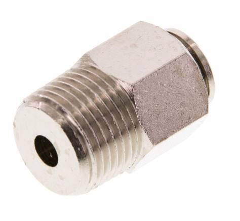 8mm x R3/8'' Steckverschraubung mit Außengewinde Messing FKM [2 Stück]