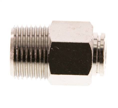 8mm x R3/8'' Steckverschraubung mit Außengewinde Messing FKM [2 Stück]