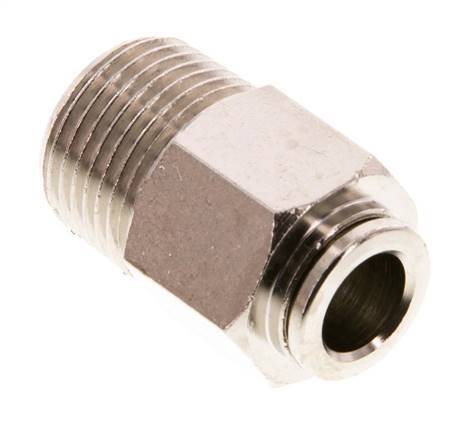 8mm x R3/8'' Steckverschraubung mit Außengewinde Messing FKM [2 Stück]