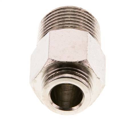 8mm x R3/8'' Steckverschraubung mit Außengewinde Messing FKM [2 Stück]