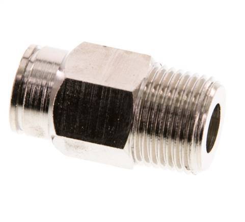 10mm x R3/8'' Push-in Fitting with Male Threads Brass FKM [2 Pieces]