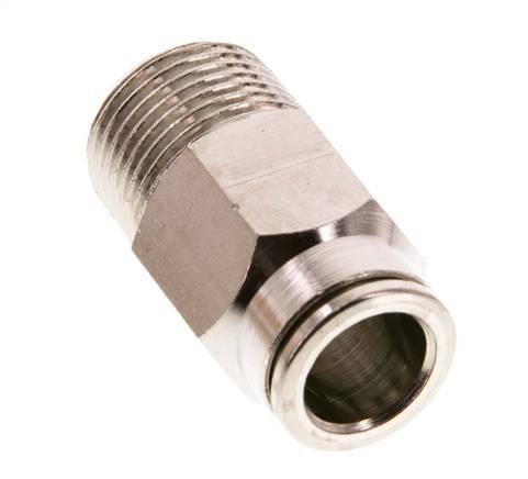 10mm x R3/8'' Steckverschraubung mit Außengewinde Messing FKM [2 Stück]