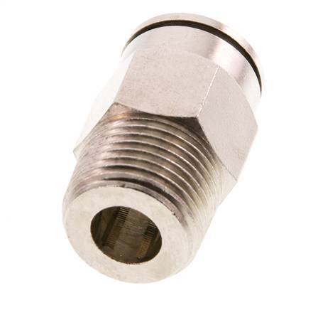 12mm x R3/8'' Steckverschraubung mit Außengewinde Messing FKM [2 Stück]