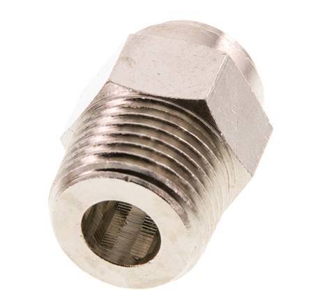 12mm x R1/2'' Steckverschraubung mit Außengewinde Messing FKM