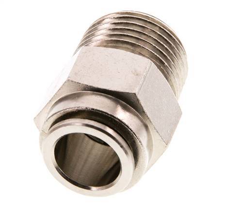 12mm x R1/2'' Steckverschraubung mit Außengewinde Messing FKM