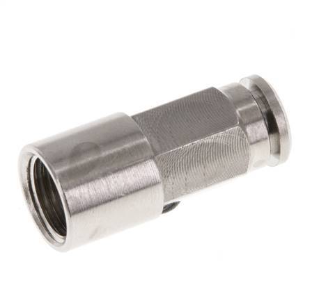 5mm x G1/8'' Steckverschraubung mit Innengewinde Messing NBR [2 Stück]