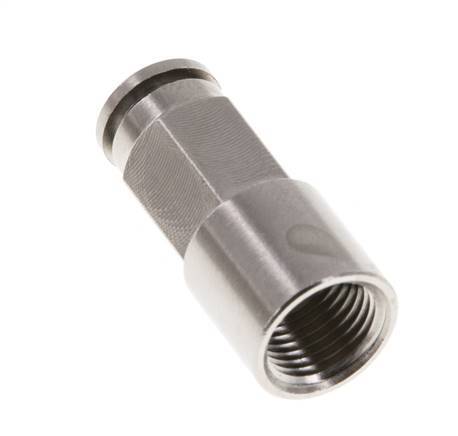 5mm x G1/8'' Steckverschraubung mit Innengewinde Messing NBR [2 Stück]