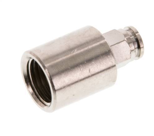 4mm x G1/4'' Push-in Fitting with Female Threads Brass NBR [2 Pieces]