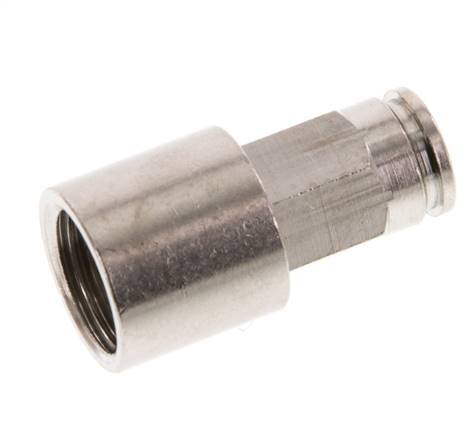6mm x G1/4'' Steckverschraubung mit Innengewinde Messing NBR [2 Stück]