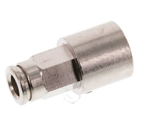 6mm x G1/4'' Steckverschraubung mit Innengewinde Messing NBR [2 Stück]