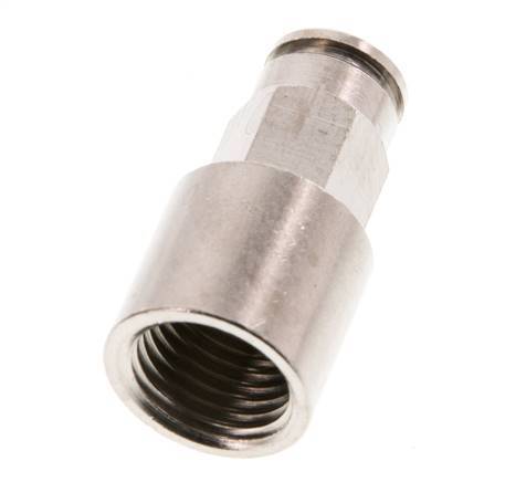 6mm x G1/4'' Steckverschraubung mit Innengewinde Messing NBR [2 Stück]