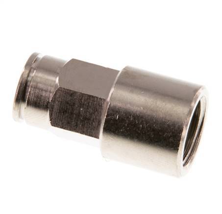 8mm x G1/4'' Steckverschraubung mit Innengewinde Messing NBR [2 Stück]