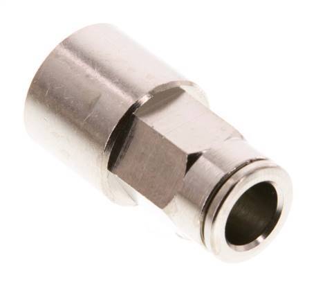8mm x G1/4'' Push-in Fitting with Female Threads Brass FKM [2 Pieces]