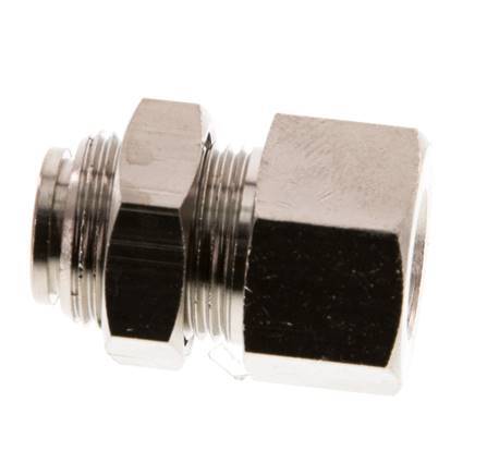 6mm x G1/8'' Steckverschraubung mit Innengewinde Messing NBR Bulkhead [2 Stück]