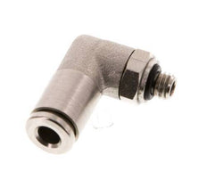 4mm x M 5 90Grad Winkelsteckverschraubung mit Außengewinde Messing NBR drehbar [2 Stück]