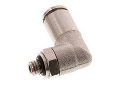 4mm x M 5 90Grad Winkelsteckverschraubung mit Außengewinde Messing NBR drehbar [2 Stück]