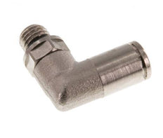 4mm x M 7 90Grad Winkelsteckverschraubung mit Außengewinde Messing NBR drehbar [2 Stück]