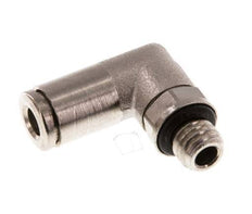 4mm x M 7 90Grad Winkelsteckverschraubung mit Außengewinde Messing NBR drehbar [2 Stück]