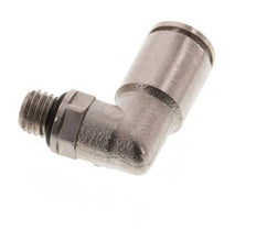 6mm x M 7 90Grad Winkelsteckverschraubung mit Außengewinde Messing NBR drehbar [2 Stück]