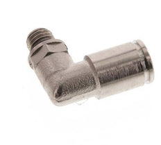 6mm x M 7 90Grad Winkelsteckverschraubung mit Außengewinde Messing NBR drehbar [2 Stück]