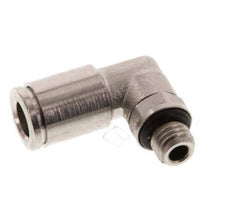 6mm x M 7 90Grad Winkelsteckverschraubung mit Außengewinde Messing NBR drehbar [2 Stück]