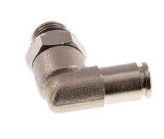 4mm x G1/8'' 90deg Elbow Push-in Fitting with Male Threads Brass NBR Rotatable [2 Pieces]