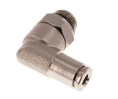 4mm x G1/8'' 90deg Winkel Steckverschraubung mit Außengewinde Messing NBR drehbar [2 Stück]