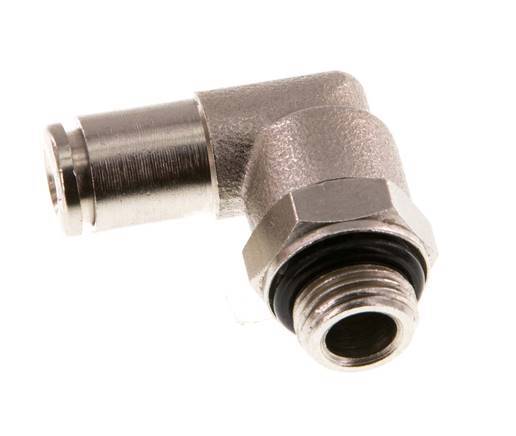 4mm x G1/8'' 90deg Winkel Steckverschraubung mit Außengewinde Messing NBR drehbar [2 Stück]