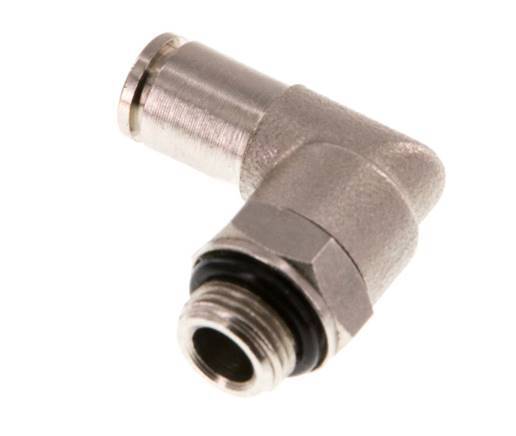 4mm x G1/8'' 90deg Winkel Steckverschraubung mit Außengewinde Messing NBR drehbar [2 Stück]