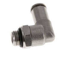 5mm x G1/8'' 90deg Elbow Push-in Fitting with Male Threads Brass NBR Rotatable [2 Pieces]
