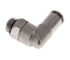 5mm x G1/8'' 90deg Elbow Push-in Fitting with Male Threads Brass NBR Rotatable [2 Pieces]