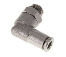 5mm x G1/8'' 90deg Winkel-Steckverschraubung mit Außengewinde Messing NBR drehbar [2 Stück]