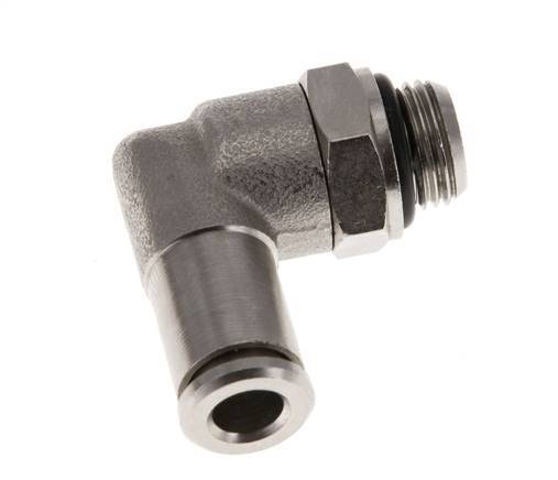 5mm x G1/8'' 90deg Winkel-Steckverschraubung mit Außengewinde Messing NBR drehbar [2 Stück]