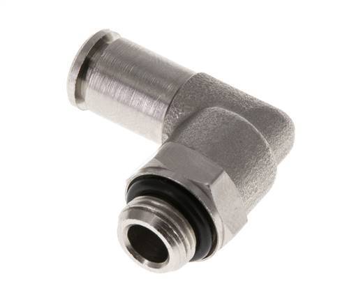 5mm x G1/8'' 90deg Winkel-Steckverschraubung mit Außengewinde Messing NBR drehbar [2 Stück]