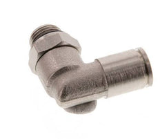 6mm x G1/8'' 90deg Elbow Push-in Fitting with Male Threads Brass NBR Rotatable [2 Pieces]