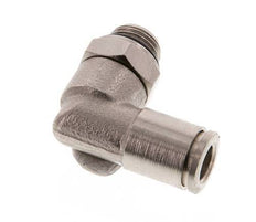 6mm x G1/8'' 90deg Winkel Steckverschraubung mit Außengewinde Messing NBR drehbar [2 Stück]