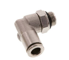 6mm x G1/8'' 90deg Winkel Steckverschraubung mit Außengewinde Messing NBR drehbar [2 Stück]
