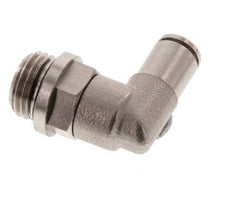 4mm x G1/4'' 90deg Ellbogen Steckverschraubung mit Außengewinde Messing NBR drehbar [2 Stück]