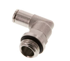 4mm x G1/4'' 90deg Ellbogen Steckverschraubung mit Außengewinde Messing NBR drehbar [2 Stück]