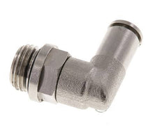 5mm x G1/4'' 90deg Ellbogen Steckverschraubung mit Außengewinde Messing NBR drehbar [2 Stück]
