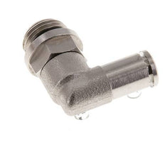 5mm x G1/4'' 90deg Ellbogen Steckverschraubung mit Außengewinde Messing NBR drehbar [2 Stück]