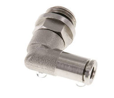 5mm x G1/4'' 90deg Ellbogen Steckverschraubung mit Außengewinde Messing NBR drehbar [2 Stück]