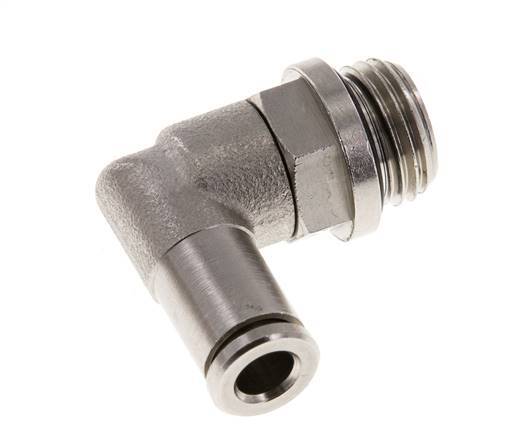 5mm x G1/4'' 90deg Ellbogen Steckverschraubung mit Außengewinde Messing NBR drehbar [2 Stück]