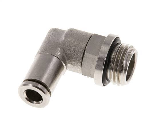 5mm x G1/4'' 90deg Ellbogen Steckverschraubung mit Außengewinde Messing NBR drehbar [2 Stück]